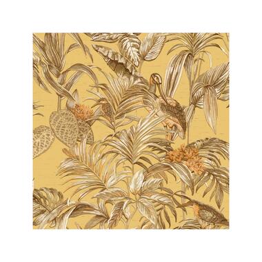 Dutch Wallcoverings - Wallstitch bird of paradise mustard - 0,53x10,05 product