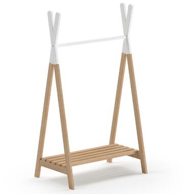 Kledingrek voor kinderen Kiddy - grenen/wit product