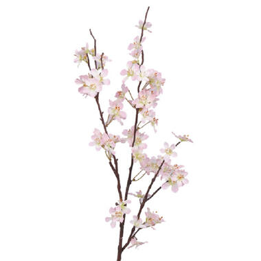 Bellatio flowers & plants Kunstbloem - appelbloezem - roze - 84 cm product