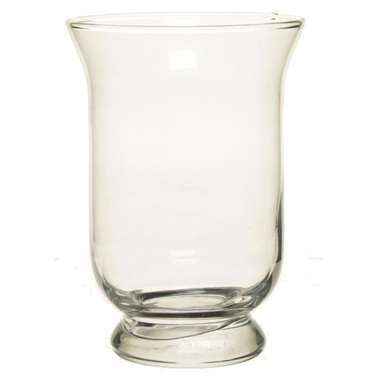 Bellatio Design Vaas - kelkvormig - glas - transparant - 20 cm product