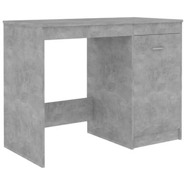 VIDAXL Bureau - spaanplaat betongrijs - 100x50x76 cm product