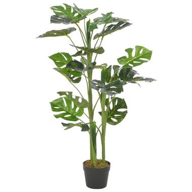 VIDAXL Kunstplant - met pot - monstera - 100 cm - groen product