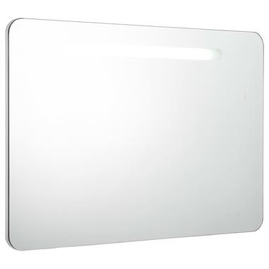 vidaXL Badkamerkast met spiegel LED 80x9,5x55 cm product
