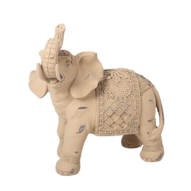 Beeldje - Indische olifant - keramiek - 21 x 10 x 20 cm product