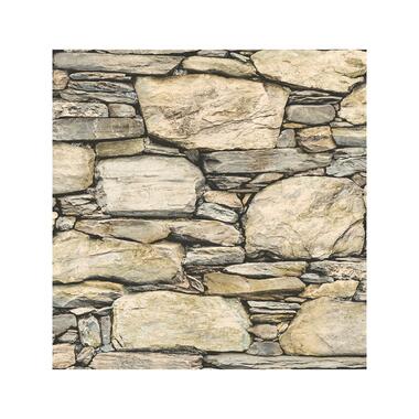 Dutch Wallcoverings - Trilogy Stone Wall beige/zwart - 0,53x10,05m product