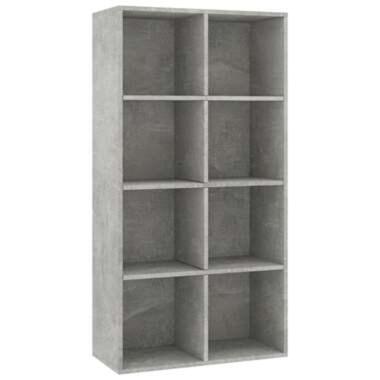 VIDAXL - Boekenkast/dressoir - 66x30x130 cm - spaanplaat - betongrijs product