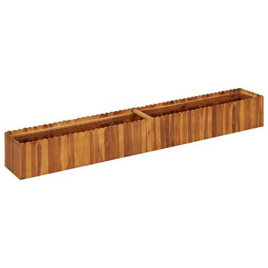 vidaXL - Houten Plantenbak - Bruin - Hout - 200 x 30 x 25 cm product