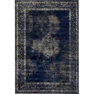 Interieur05 - Vintage Vloerkleed Infinity - Blauw/Donkerblauw - 185 x 275 (L) product