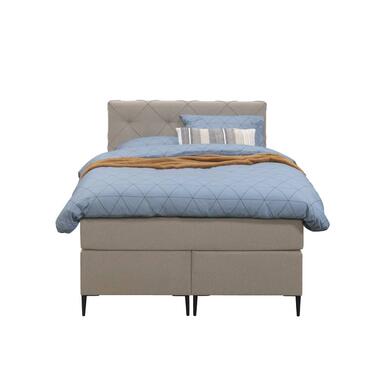 Boxspring Liv geruit - beige - 120x200 cm - slanke poot product