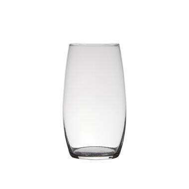 Bellatio Design Vaas - transparant - glas - 14 x 25 cm product