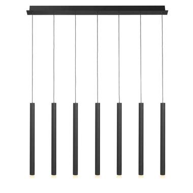 Highlight Hanglamp Tubes - 7 lichts - recht - 120 cm - zwart product