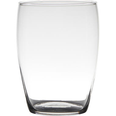 Bellatio Design Vaas - transparant - glas - 14 x 20 cm product
