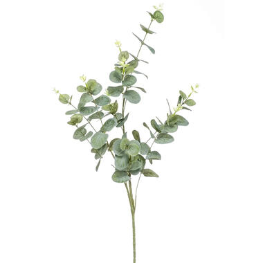 Bellatio flowers & plants Kunstblad - eucalyptus - groen - 75 cm product