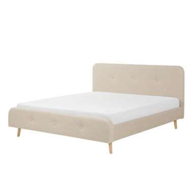 RENNES - Tweepersoonsbed - Beige - 180 x 200 cm - Polyester product