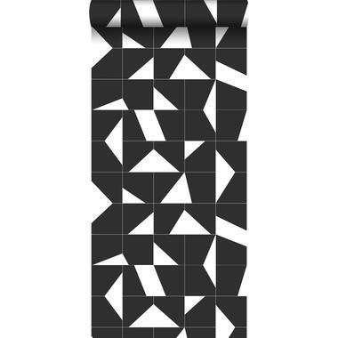 ESTAhome behang - tegelmotief - zwart wit - 0.53 x 10.05 m product