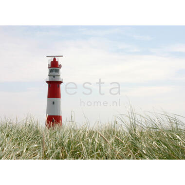 ESTAhome fotobehang - vuurtoren - rood, wit en groen - 372 x 270 cm product