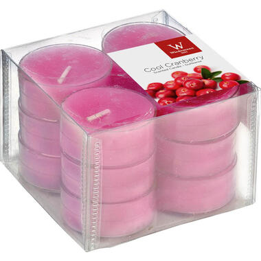 Trend Candles Geurkaarsen - cranberry - 12 stuks - roze - 4 branduren product