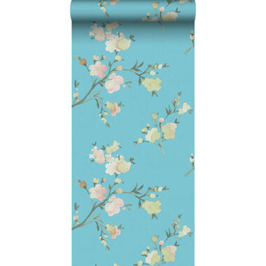 ESTAhome behang - kersenbloesems - Van-Gogh-blauw - 0.53 x 10.05 m product