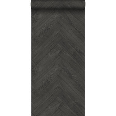 ESTAhome behang - hout motief - donkergrijs - 0.53 x 10.05 m product