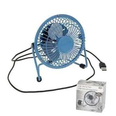Bureau ventilator - blauw - op USB - 15 cm product