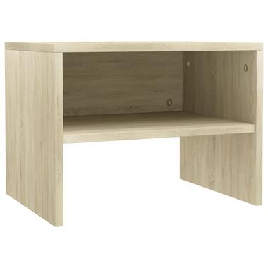 vidaXL Nachtkastje 40x30x30 cm bewerkt hout sonoma eikenkleurig product