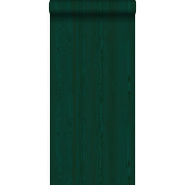 Origin behang - houten planken - smaragd groen - 53 cm x 10.05 m product