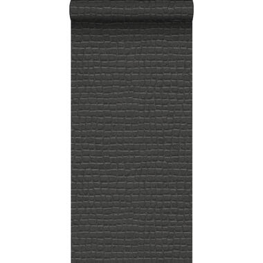 Origin behang - krokodillenhuid - zwart - 0.53 x 10.05 m product