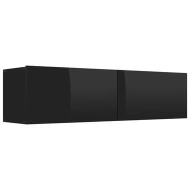 vidaXL Tv-meubel 120x30x30 cm bewerkt hout hoogglans zwart product