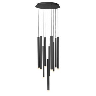 Highlight Hanglamp Tubes - 10 lichts - Ø 40 cm - zwart product