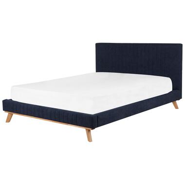 Beliani Tweepersoonsbed TALENCE - Blauw chenille product