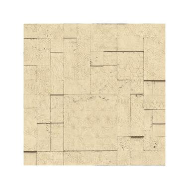 Dutch Wallcoverings - Horizons tegels/dessin beige - 0,53x10,05m product