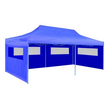 vidaXL Partytent pop-up inklapbaar 3x6 m blauw product