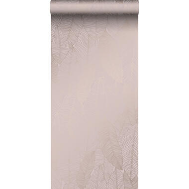 Origin behang - bladeren - oudroze - 0.53 x 10.05 m product