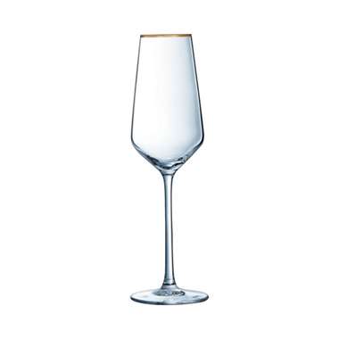 Eclat Ultime champagneglas - gouden rand - 21 cl - Set-4 product