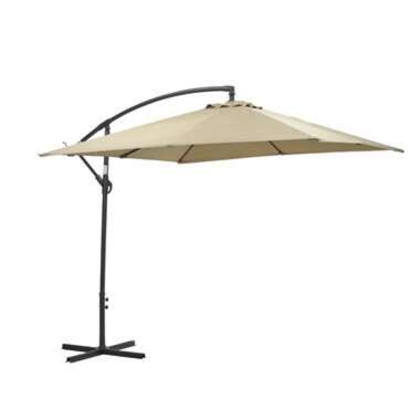 Garden Impressions Corfu parasol 250x250 - donker grijs - taupe product