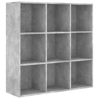 VIDAXL Boekenkast 98x30x98 cm spaanplaat betongrijs product