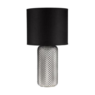 Pauleen Bright Jewel Tafellamp - E27 - Zilver/Zwart/Rookglas product