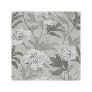 Dutch Wallcoverings - Solitär peony dark grey - 0,53x10,05m product