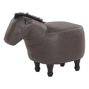 Beliani Dierenhocker HORSE - Bruin kunstleer product