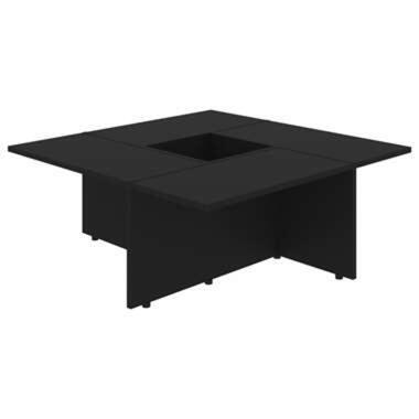 VIDAXL Salontafel 79,5x79,5x30 cm spaanplaat zwart product