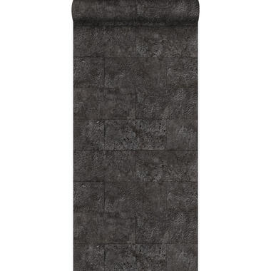 Origin behang - kalkstenen blokken - zwart - 53 cm x 10.05 m product