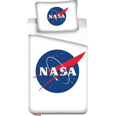 NASA Dekbedovertrek - Eenpersoons - 140 x 200 cm - Wit product