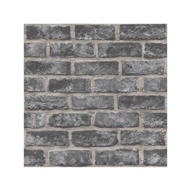 Dutch Wallcoverings - Exposure baksteen zwart - 0,53x10,05m product