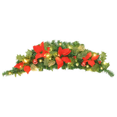 vidaXL kerstversiering met LED-lampjes 90 cm PVC groen product