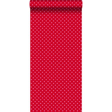 ESTAhome behang - kleine stippen - rood en roze - 53 cm x 10,05 m product