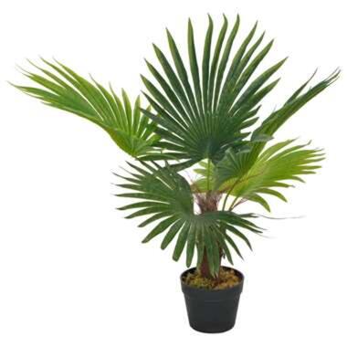 VIDAXL Kunstplant - met pot - palm - 70 cm - groen - product