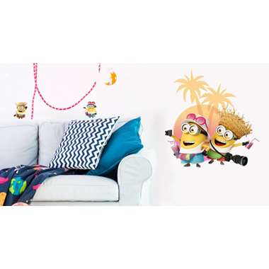 Minions Despicable 3 On vacation - Muursticker - Multi product
