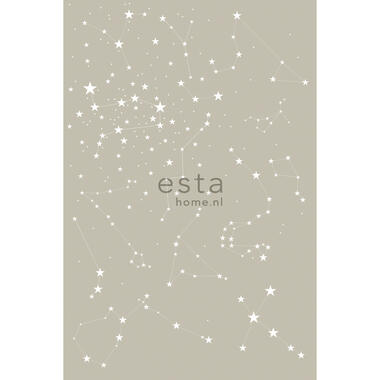 ESTAhome fotobehang - starry night - taupe - 186 cm x 2,79 m product