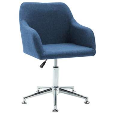 VIDAXL Kantoorstoel draaibaar stof blauw product