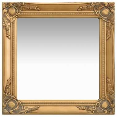 VIDAXL Wandspiegel barok stijl 50x50 cm goudkleurig product
